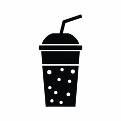 Drink icon silhouette vector illustration
