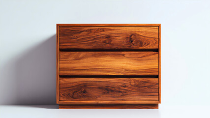 Elegant wooden chest of drawers with sleek design