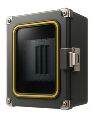 Fototapeta premium Ruggedized PLC with a weatherproof enclosure for outdoor use in an oil refinery
