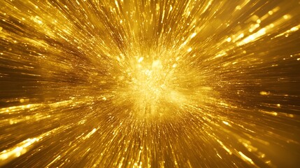 Golden Light Burst, Sparkling Radiance, Abstract Background