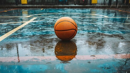 Rainy Day Basketball Court