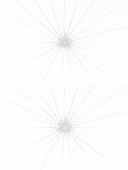 Obraz premium Subtle Cracked Glass Effect with Radial Fracture Lines