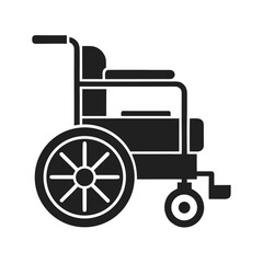 Disability Cart silhouette vector illustration