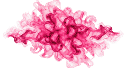 Abstract Pink and Crimson Smoke Swirls Delicate Flowing and Ethereal Texture.