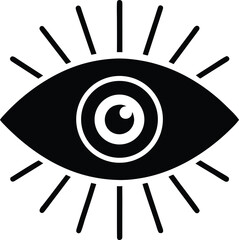 eye icon. vision icon, see view icon - eyesight symbol - sight look sign