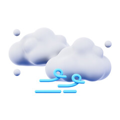 cold air 3d illustration