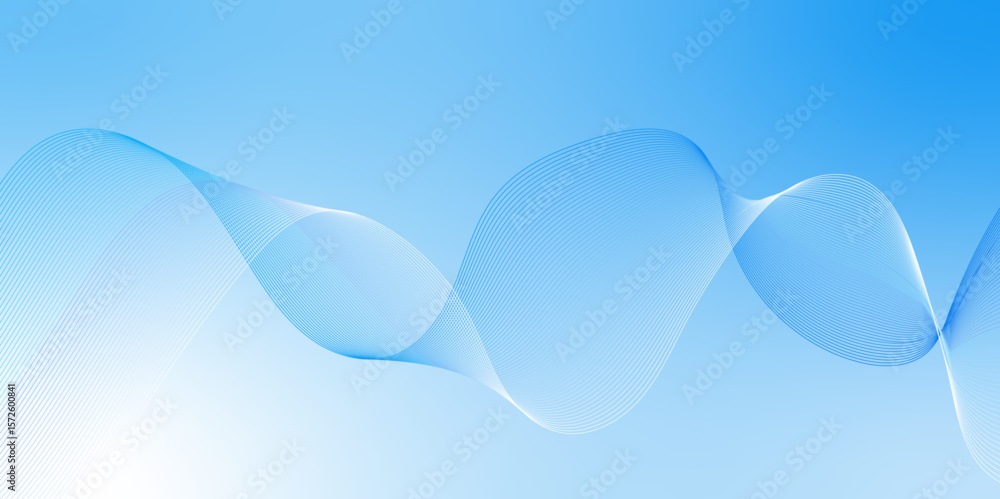 Poster modern glowing wavy lines with technology connection concept. abstract technology lines mesh backgro