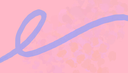 Fototapeta premium Soft abstract pink background with ribbon and flowing lines. Abstract pink background with a heart ribbon design, perfect for Valentine's Day or wedding celebrations.