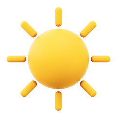 sun 3d illustration