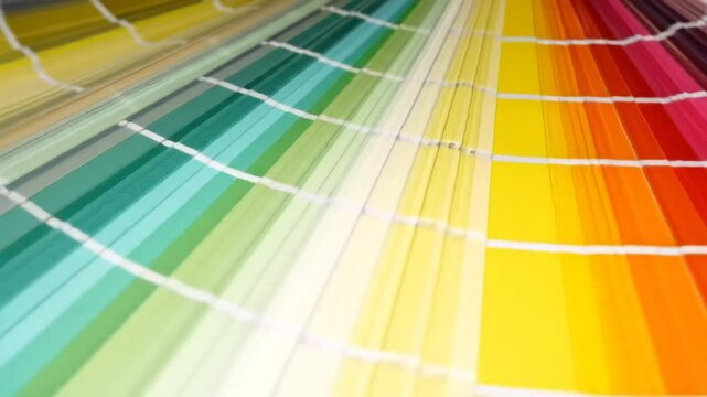 Colorful Paint Swatches Displaying Various Tones And Shades