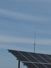 solar panels on a roof