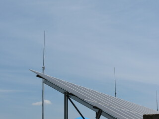 solar panels on roof