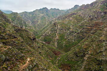 Volcanic cliffs and peaks in Anaga