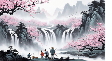 winter forest landscape