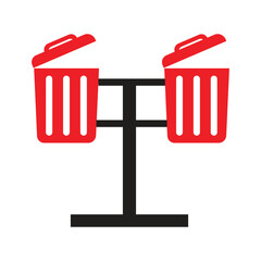vector trash can icon