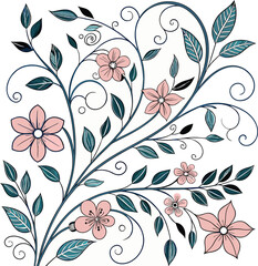 seamless pattern with flowers
