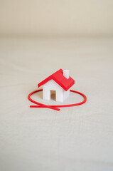 The house is circled with a red line. Select and inspect a house before purchasing. Inspection,...