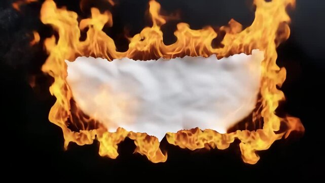 Paper flame burning with fire.For background ideas