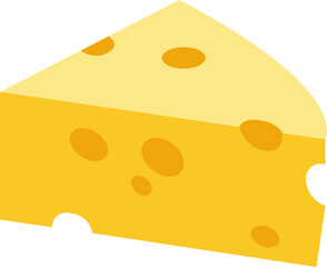 체더 치즈 조각 슬라이스