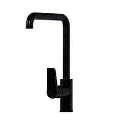 Modern kitchen faucet in matte black