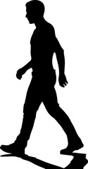  Runner in Motion Silhouette | Dynamic Athletic Vector Design