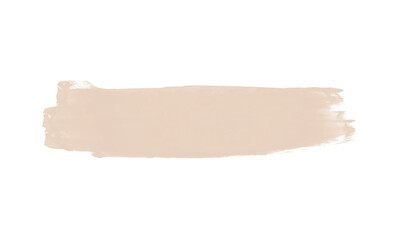Isolated Brushstroke: Minimalist Beige Element