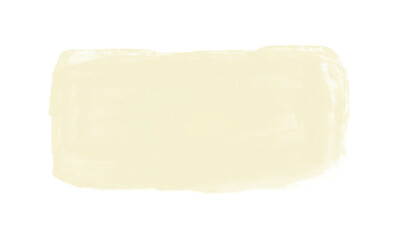 Yellow Brushstroke on Transparent Background