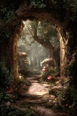 Alice in Wonderland. Enchanted Wood Magic Forest Adventure