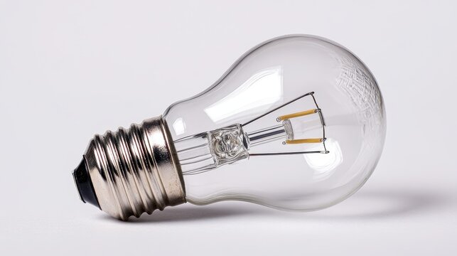 Bulb Base. Close-up of Lamp Footed Base on White Background, Isolated Object for Energy-Saving Light Adapter