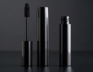 Black Mascara Cosmetics Product for Eyelash Enhancement