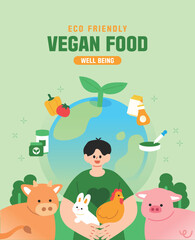 웰빙 건강 생활 일러스트 03
