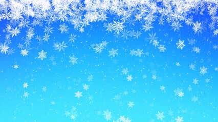 Abstract Backgrounds, snowflake on blue ,illustration wallpaper