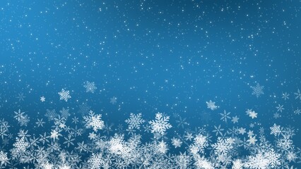 Abstract Backgrounds, snowflake on blue ,illustration wallpaper