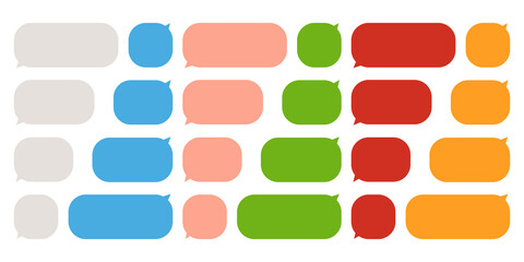 Message speech bubbles for text