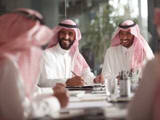 Business meeting in office