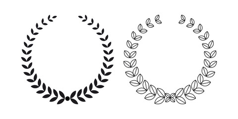 wreath of bay leaves, wheat, and oak wreath