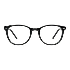 Black eyeglasses, front view