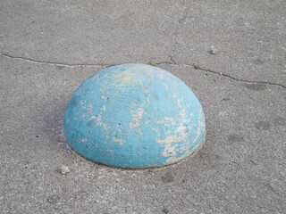concrete hemisphere on the ground