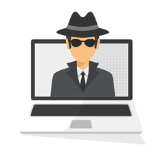 Agente del servizio clienti che lavora online CALL CENTER CENTRALINO - illustrazioni ufficio work shop a distanza lavoro da remoto