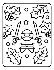 Fototapeta premium cute kids coloring pages isolated