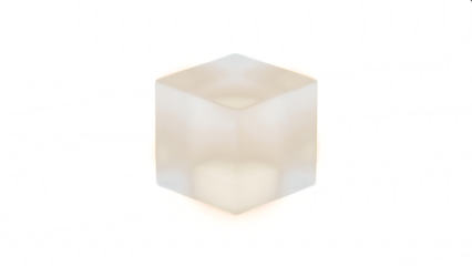 Transparent Hexagon Shape PNG, Illuminated White Hexagonal Element on a Dark Circular Pattern Background, Glowing Edges, Modern Geometric Design