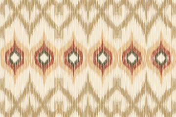 Ethnic abstract ikat art. Aztec ornament print. geometric ethnic pattern seamless color oriental. Design for background ,curtain, carpet, wallpaper, clothing, wrapping, Batik, vector illustration.