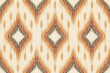 Ethnic abstract ikat art. Aztec ornament print. geometric ethnic pattern seamless color oriental. Design for background ,curtain, carpet, wallpaper, clothing, wrapping, Batik, vector illustration.