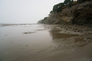 Stormy Weather Over Rothesay Bay Cliff, New Zealand