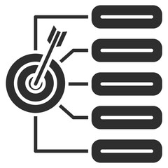 Objective Glyph Icon