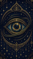 Obraz premium Mystical cosmic eye design
