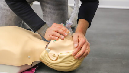 first aid course - company safety - cardiac massage - Basic Life Support