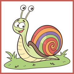 Cute caterpillar cartoon vector illustration