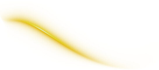 A yellow abstract shape on a black background