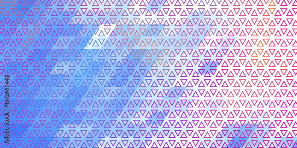 Poster triangles halftone pattern vector abstract geometric technology background. triangular half tone tex